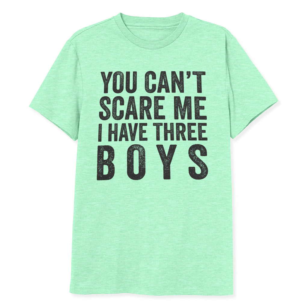 You Can't Scare Me I Have Three Boys Shirt - T-Public