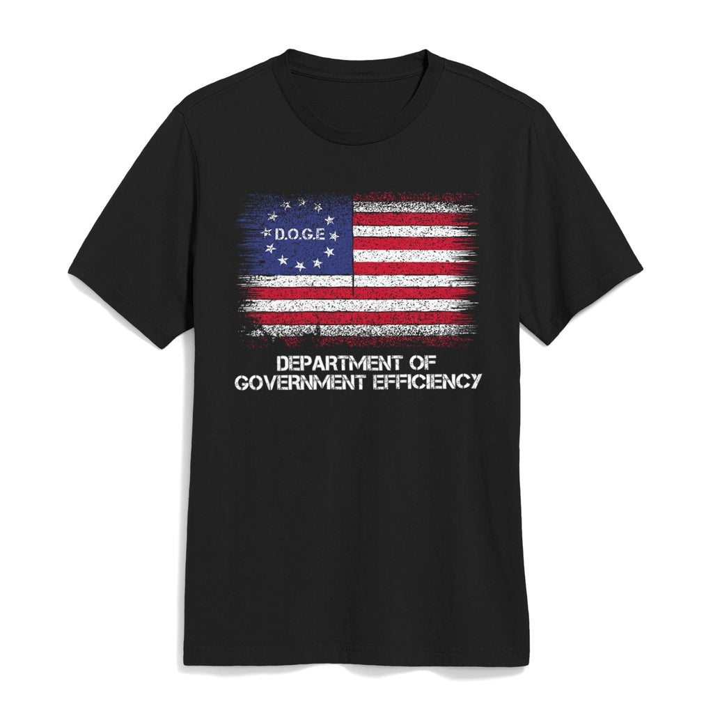 D.O.G.E. DEPARTMENT OF GOVERNMENT EFFICIENCY DOGE US Flag T-Shirt