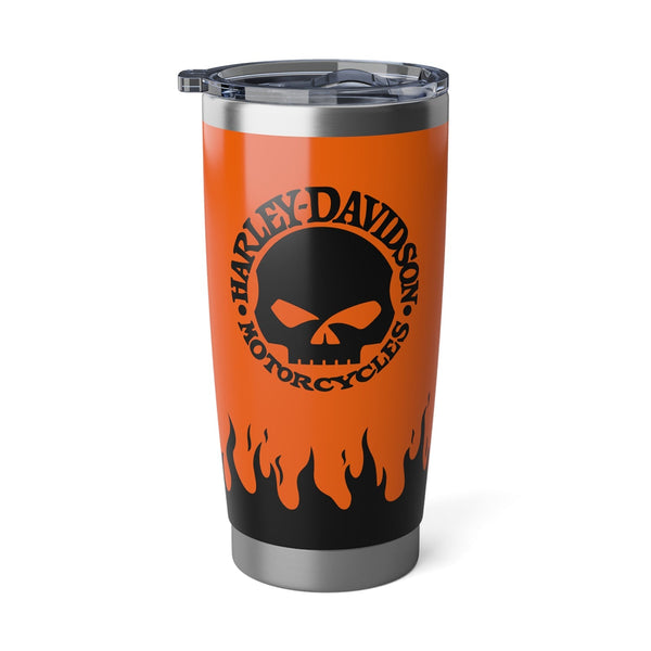 Harley-Davidson Willie G Skull 20oz Stainless-Steel Insulated Tumbler Fire flame