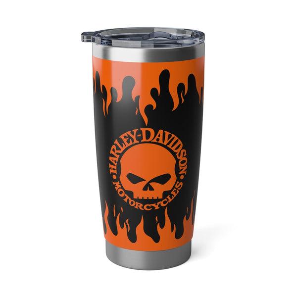 Harley-Davidson Willie G Skull 20oz Stainless-Steel Insulated Tumbler Fire flame