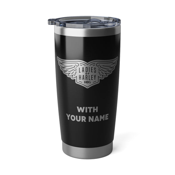 Harley Davidson Fan Ladies of Harley Logo 20oz Tumbler With Your Name