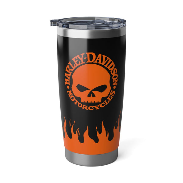 Harley-Davidson Willie G Skull 20oz Stainless-Steel Insulated Tumbler Fire flame