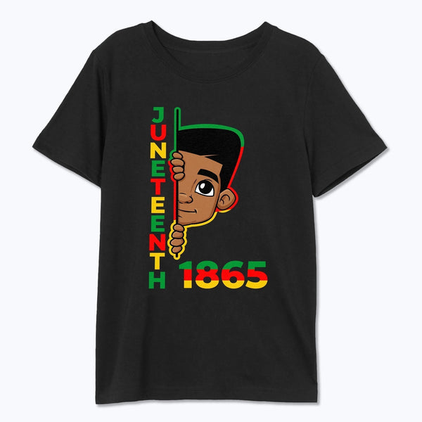 Juneteenth 1865 Cool Brown Skin Prince kids T-shirt