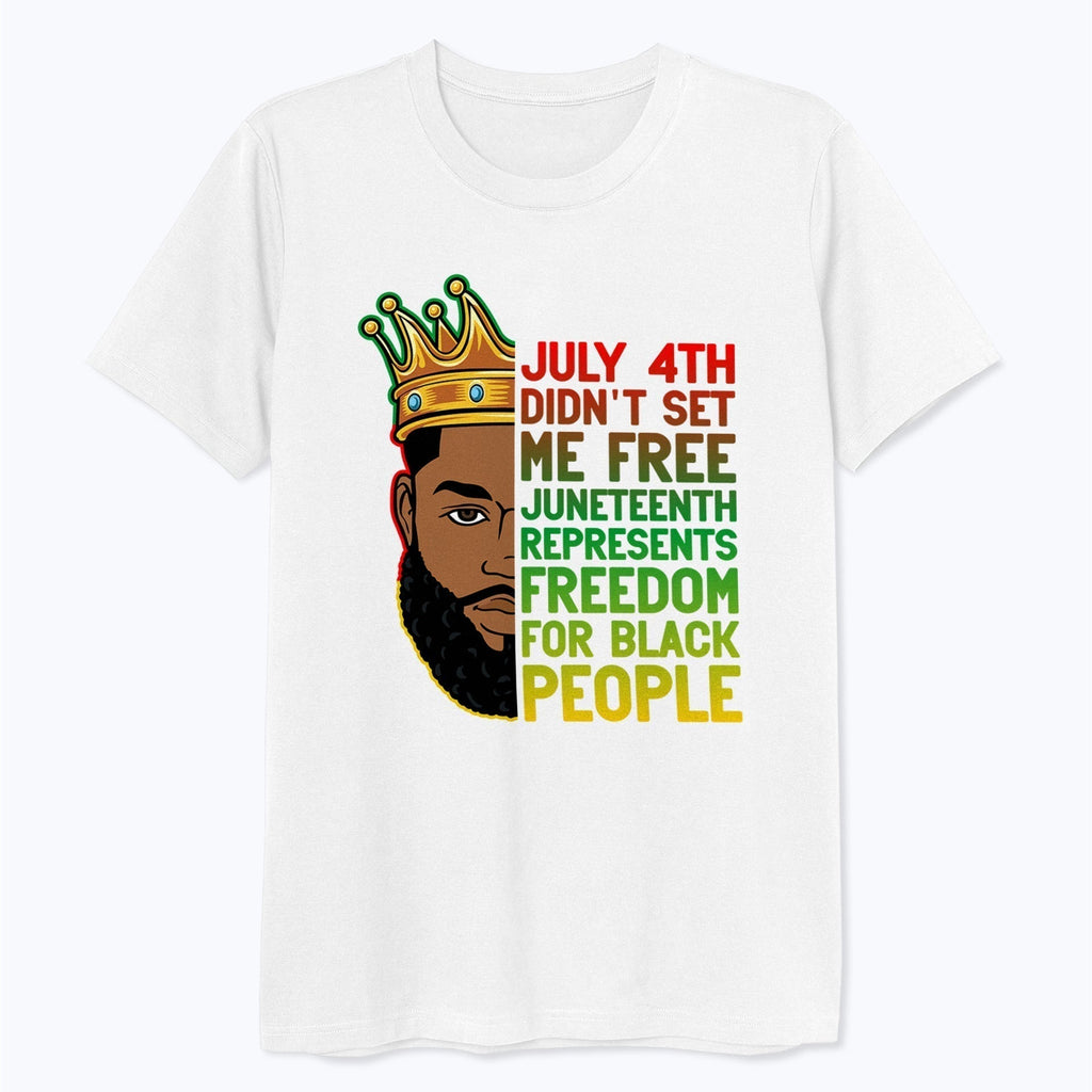 Juneteenth Represents Freedom Black King T-Shirt