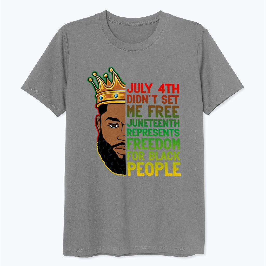 Juneteenth Represents Freedom Black King T-Shirt