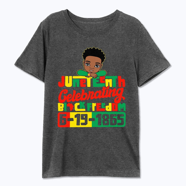 Celebrating Black Freedom Juneteenth 1865 kids T-shirt