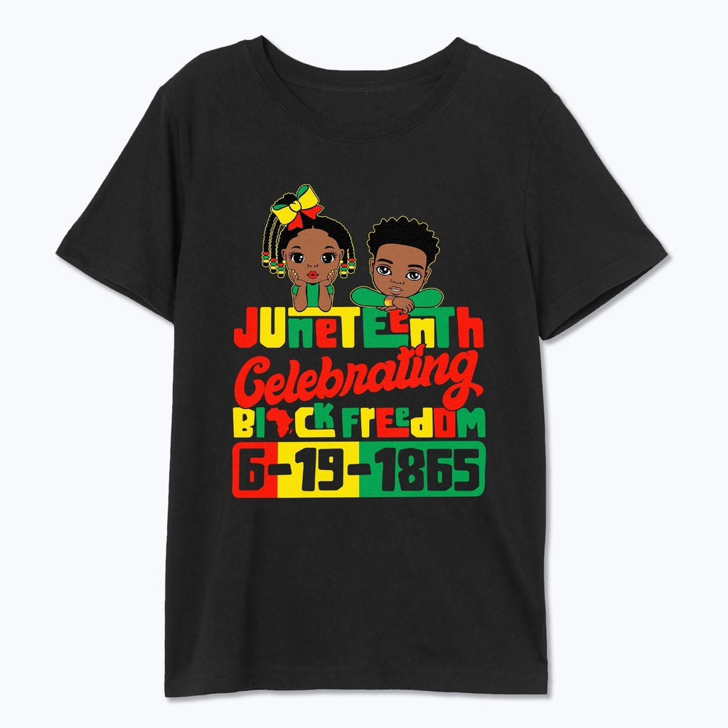 Juneteenth Celebrating Black Freedom 1865 kids T-shirt