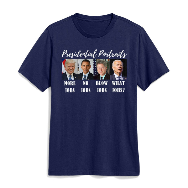 Presidential Portraits Trump Biden Obama Clinton T-shirt